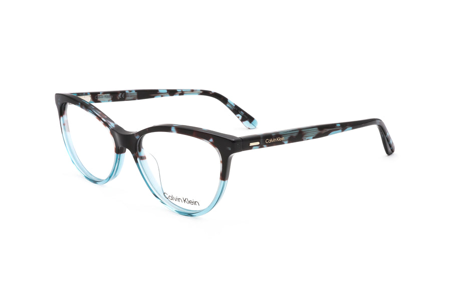 Preloved - Calvin Klein Womens 53mm Blue Tortoise Eyeglasses Ck21519-454-53 One Color