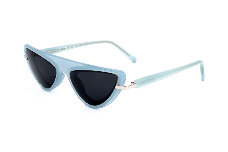 Preloved - Calvin Klein 205w39nyc Womens 57 Mm Milky Light Blue Sunglasses Cknyc1951s-450-57 One Color