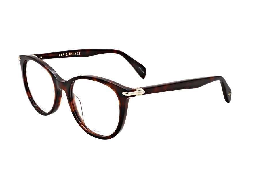 Preloved - Rag & Bone Womens 51 Mm Havana Eyeglasses Rnb3023-086-51 One Color
