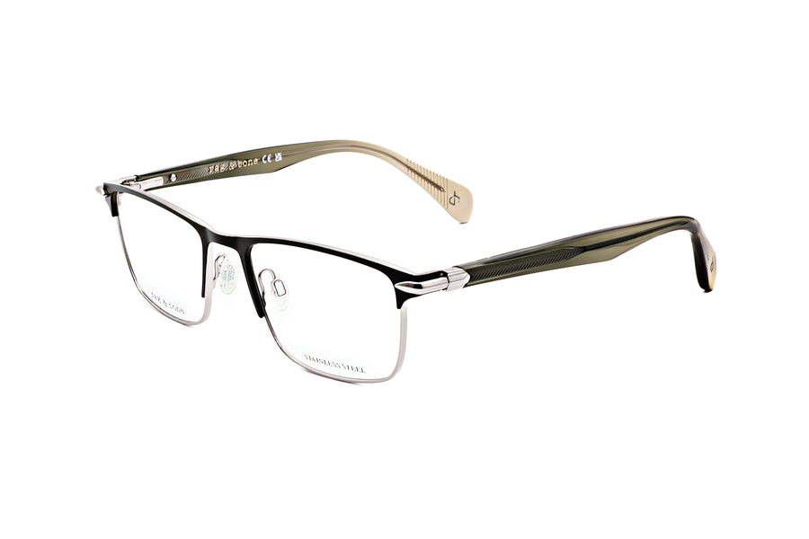 Preloved - Rag & Bone Mens 53 Mm Grey Eyeglasses Rnb7046-Kb7-53 One Color
