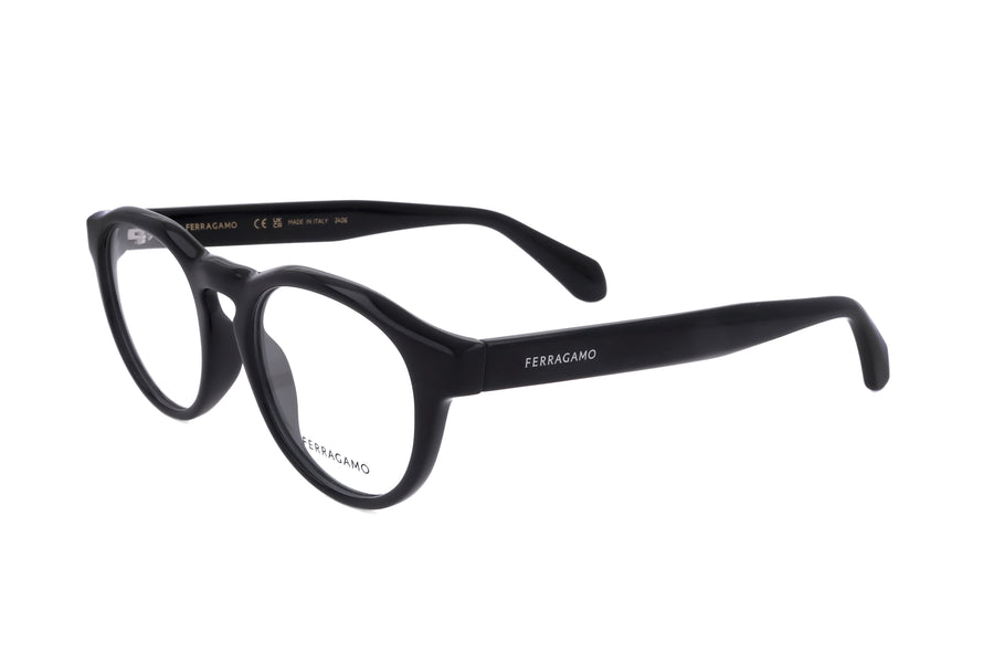 Preloved - Ferragamo Unisex 50 Mm Black Eyeglasses Sf2987e-001-50 One Color