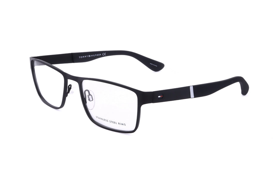 Preloved - Tommy Hilfiger Mens 54 Mm Matte Black Eyeglasses Th1543-003-54 One Color