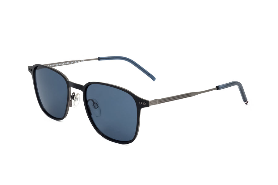 Preloved - Tommy Hilfiger Mens 52mm Matte Black Dark Ruthenium Sunglasses Th1972-S-Rzz-52 One Color