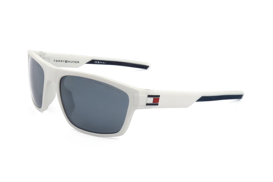 Preloved - Tommy Hilfiger Mens 59 Mm Matte White Sunglasses Th1978-S-6ht-59 One Color