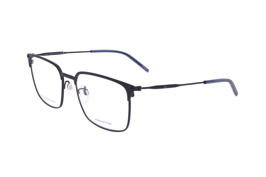 Preloved - Tommy Hilfiger Mens 54 Mm Matte Ruthenium Black Eyeglasses Th2062-G-Svk-54 One Color