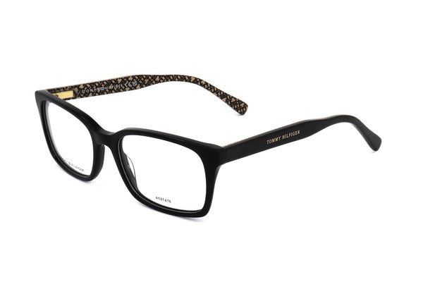 Preloved - Tommy Hilfiger Womens 52 Mm Black Pattern Brown Eyeglasses Th2109-7yq-52 One Color
