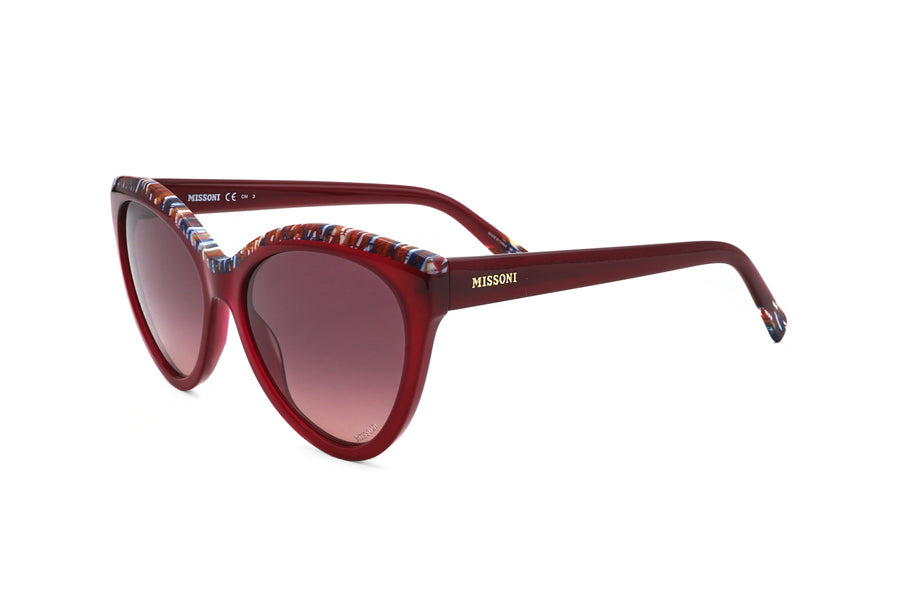 Preloved - Missoni Womens 57 Mm Burgundy Pattern Sunglasses Mis0088-S-Sr8-57 One Color