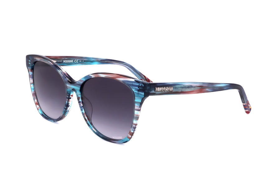 Preloved - Missoni Womens 54 Mm Transparent Blue Multi Sunglasses Mis0007-S-38i-54 One Color