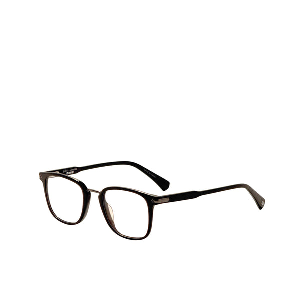 Preloved - John Varvatos Mens 49 Mm Tranpsarent Black Eyeglasses Vjv423490tbl One Color