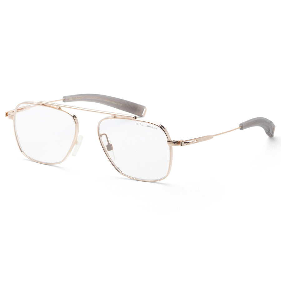 Preloved - Dita Mens Lancier 53mm White Gold Eyeglasses Dlx105-53-02-Z One Color