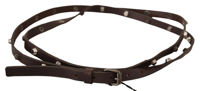 Costume National Leather belt in brown — view 2