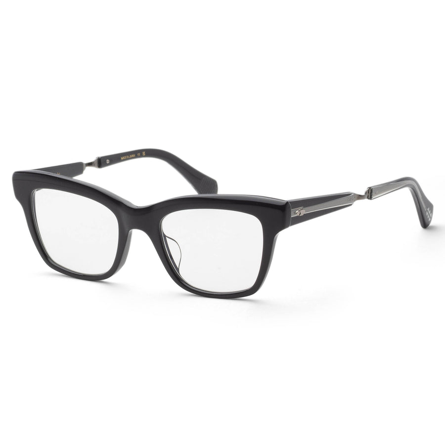 Preloved - Garrett Leight Womens Lolita 48mm Black Platinum Eyeglasses Ml1041-48-Bk-Plt One Color