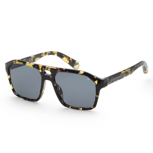Preloved - Philipp Plein Mens 57mm Yellow Havana Sunglasses Spp072m570709 One Color