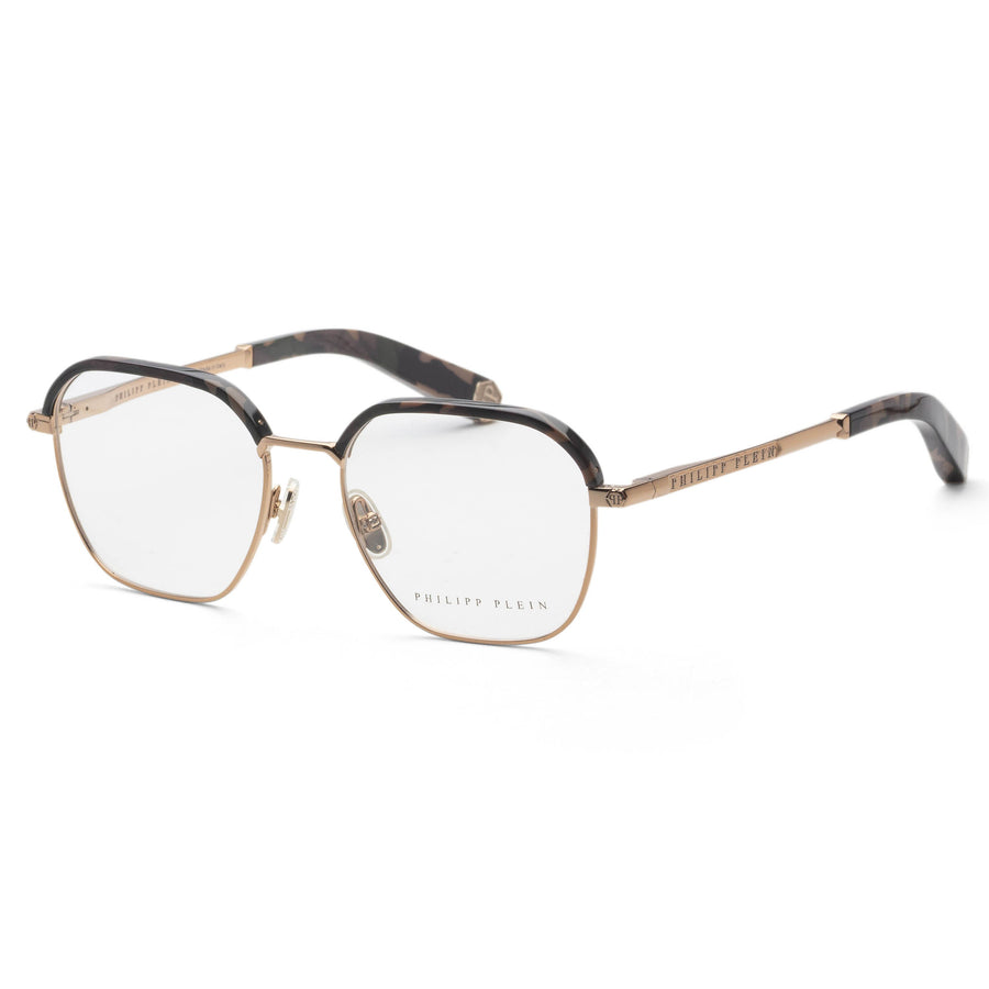 Preloved - Philipp Plein Mens 52mm Havana Gold Eyeglasses Vpp017m5208ff One Color