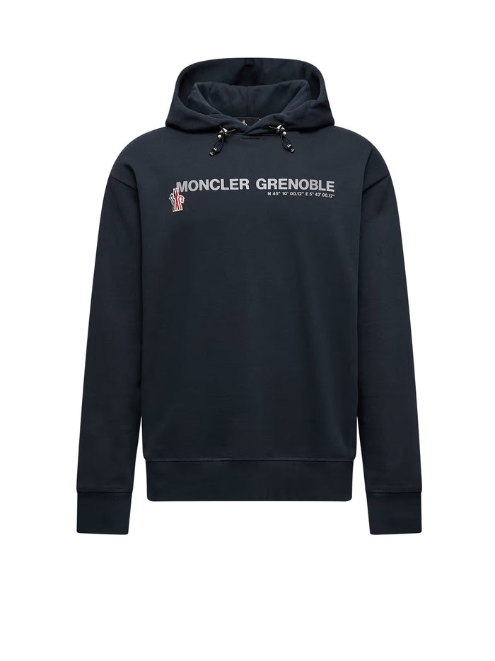 Moncler Grenoble Sweaters Blue Cotone