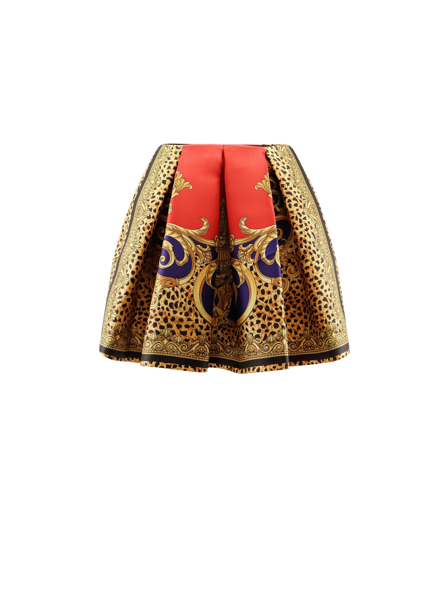 Versace Skirts Scarle+ultramarine Poliestere Seta