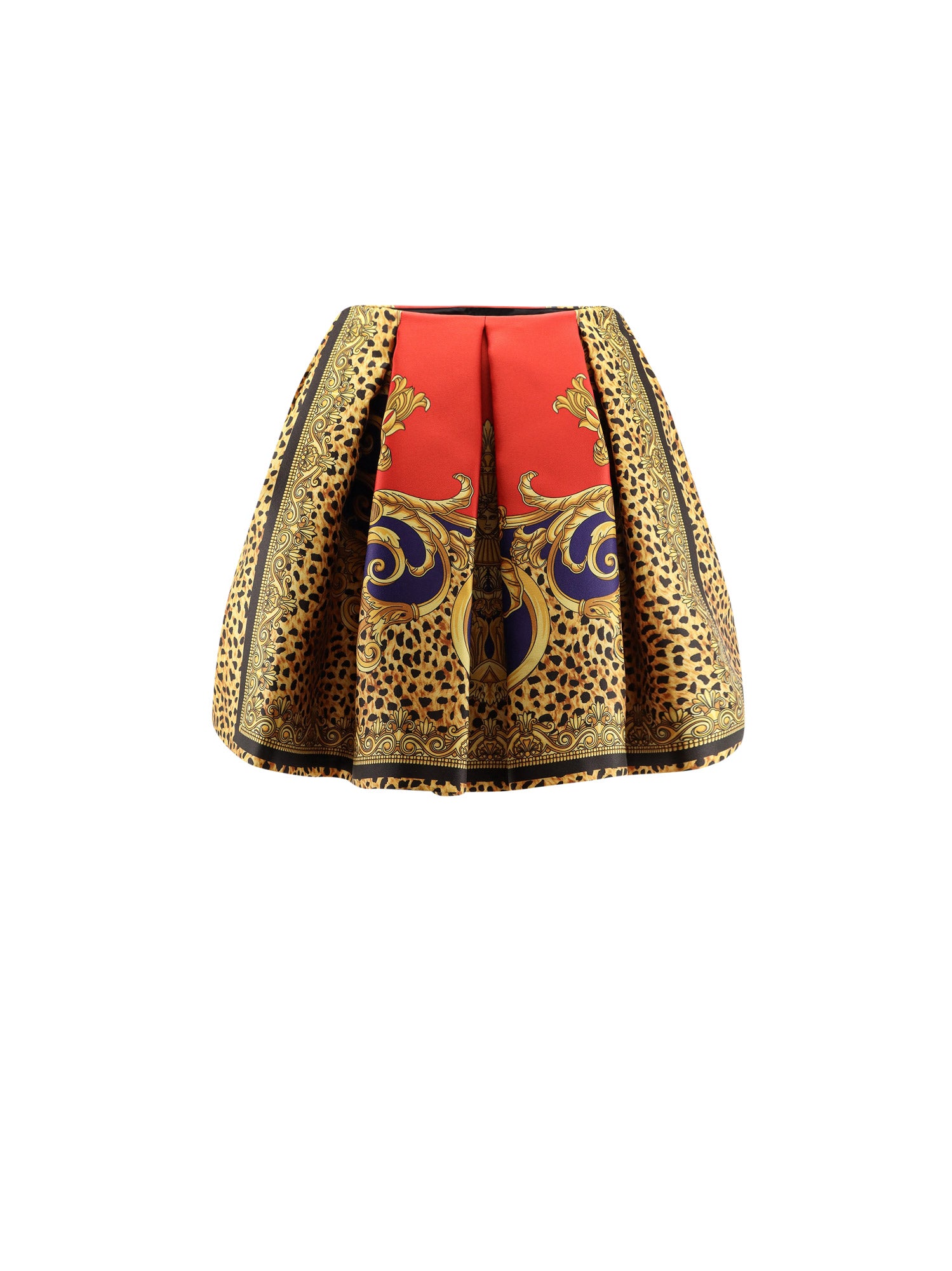 Versace Skirts Scarle+ultramarine Poliestere Seta
