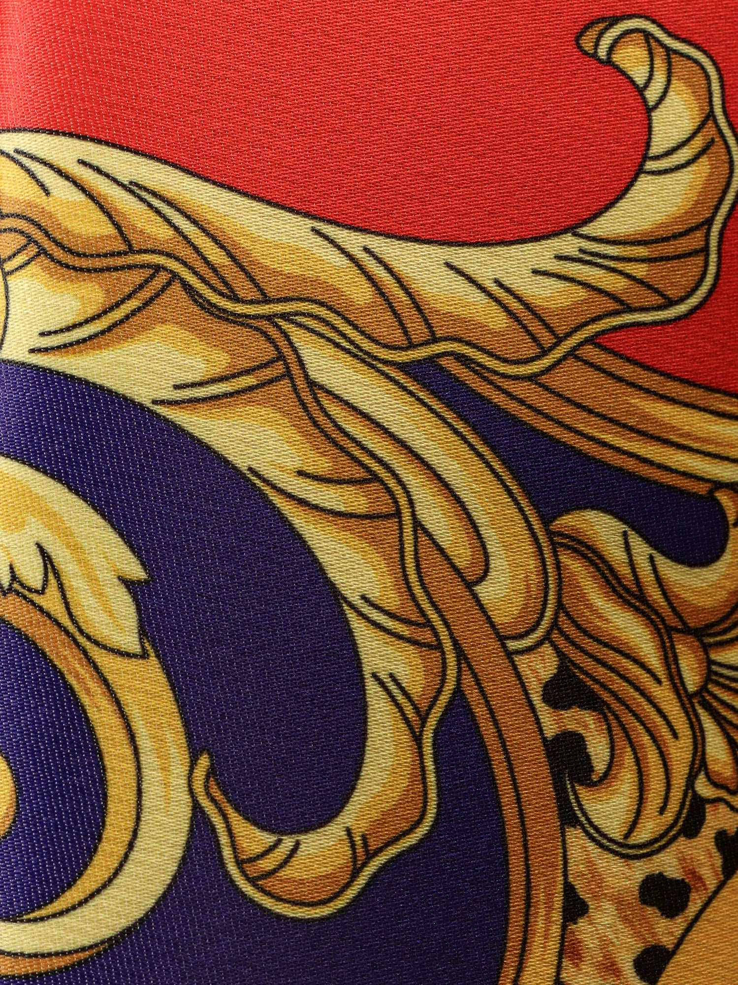 Versace Skirts Scarle+ultramarine Poliestere Seta