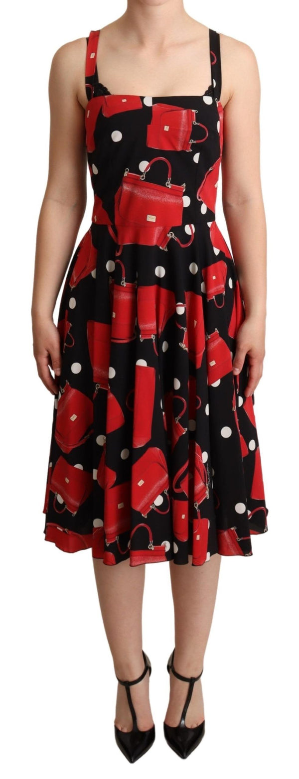 Dolce & Gabbana 95% Silk 5% Elastane dress in black