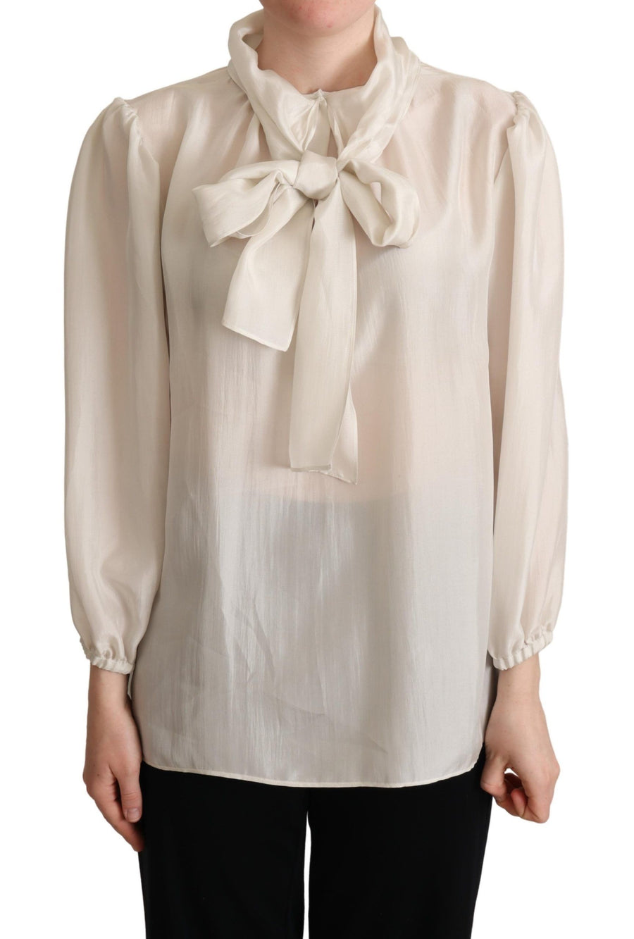 Dolce & Gabbana 100% Silk blouse in gray