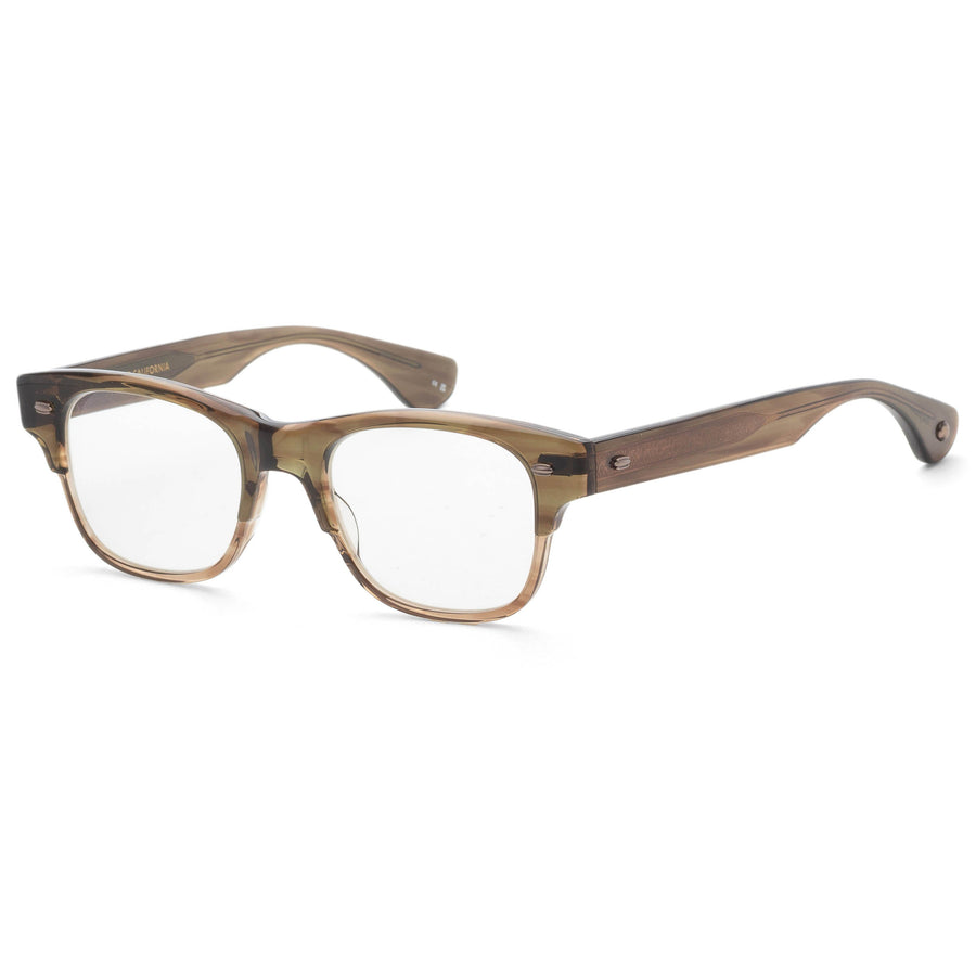 Preloved - Garrett Leight Womens Rodriguez 48mm Olive Eyeglasses 1124-48-Ot One Color