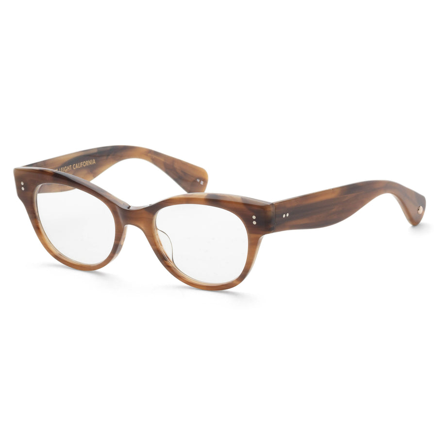 Preloved - Garrett Leight Womens Octavia 49mm Malibu Tortoise Eyeglasses 1135-49-Malt One Color
