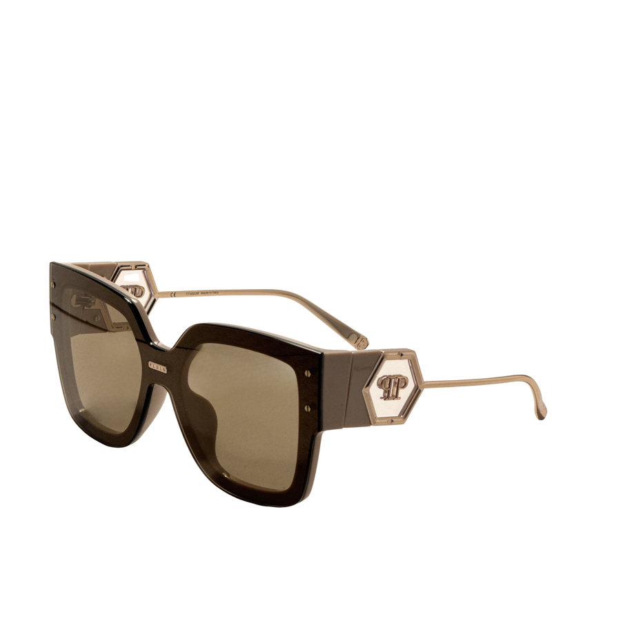 Preloved - Philipp Plein Womens 99 Mm Beige Sunglasses Spp041m996ctg One Color