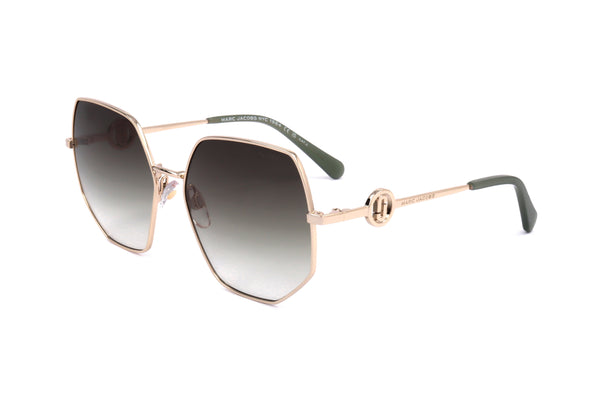Preloved - Marc Jacobs Womens 59mm Gold Green Sunglasses Marc730-S-Pef-59 One Color