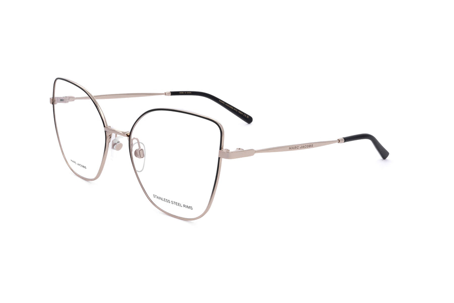 Preloved - Marc Jacobs Womens 56mm Black Gold Eyeglasses Marc704-2m2-56 One Color