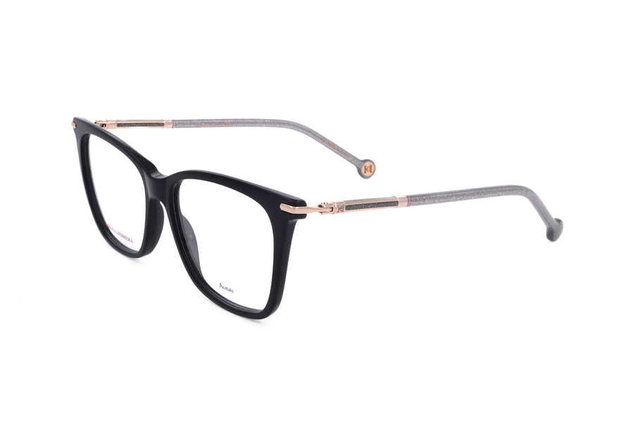 Preloved - Carolina Herrera Womens 53mm Black Glitter Eyeglasses Her0232-P9x-53 One Color