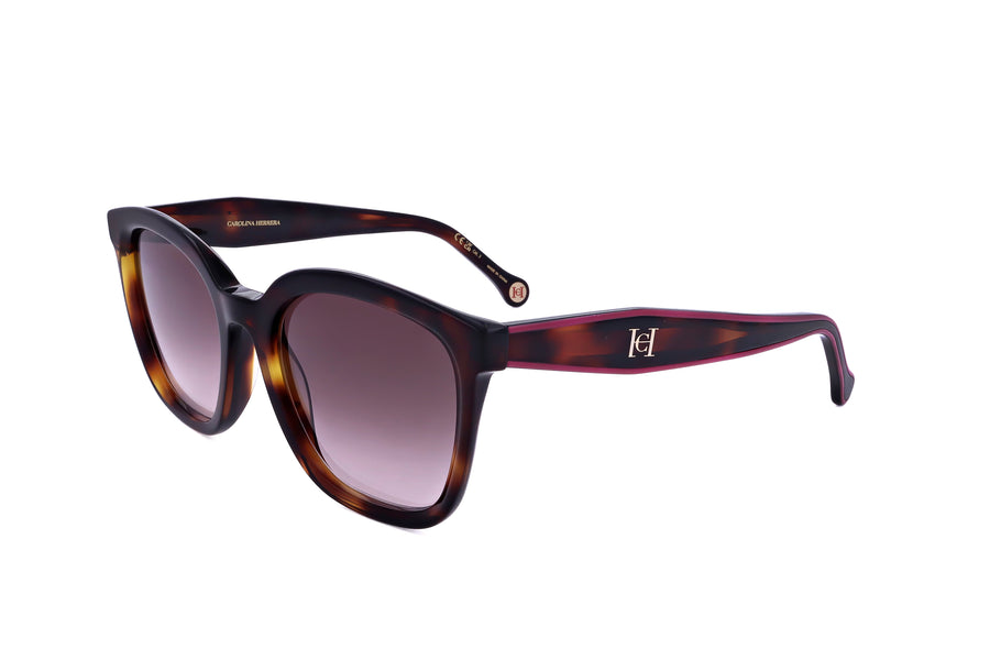Preloved - Carolina Herrera Womens 54mm Havana Pink Sunglasses Her0225-G-S-0t4-54 One Color
