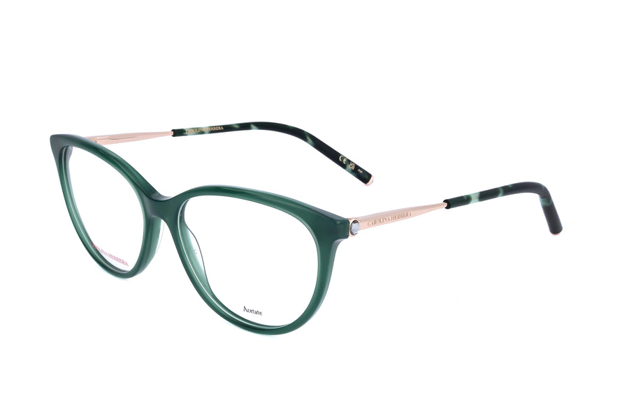 Preloved - Carolina Herrera Womens 55mm Green Eyeglasses Her0196-1ed-55 One Color