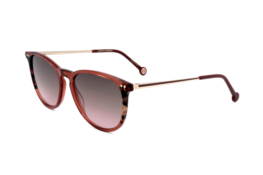 Preloved - Carolina Herrera Womens 54mm Burgundy Havana Sunglasses Her0184-S-Ydc-54 One Color
