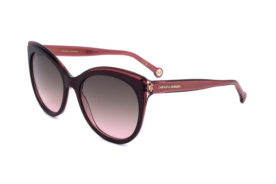 Preloved - Carolina Herrera Womens 57mm Burgundy Red Sunglasses Her0175-S-C8c-57 One Color