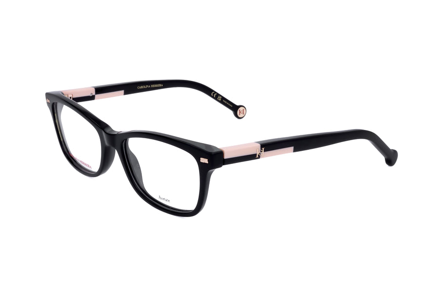 Preloved - Carolina Herrera Womens 51mm Black Nude Eyeglasses Her0160-Kdx-51 One Color