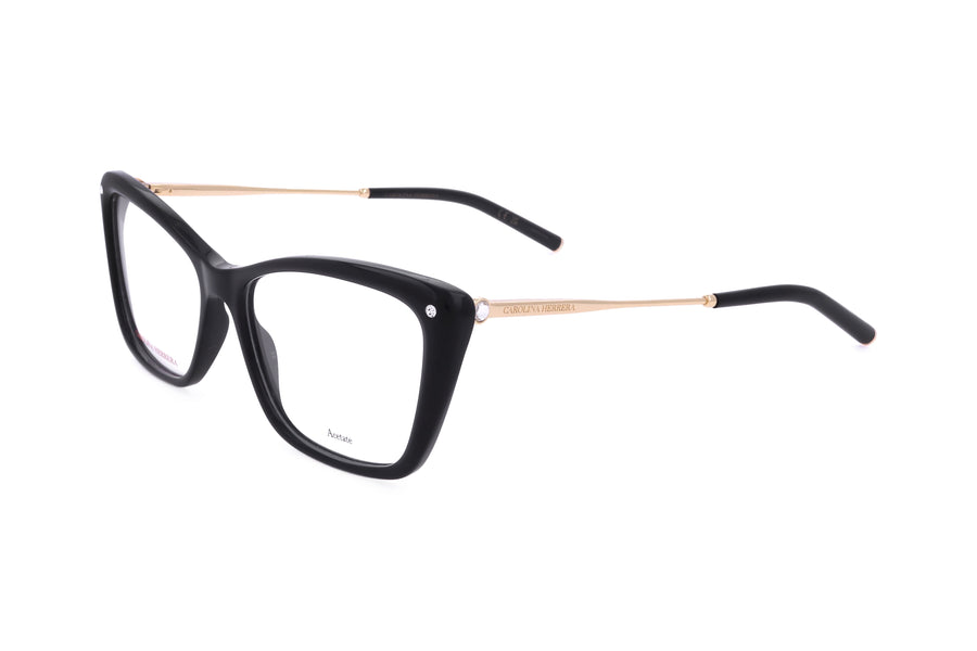 Preloved - Carolina Herrera Womens 55mm Black Eyeglasses Her0155-807-55 One Color