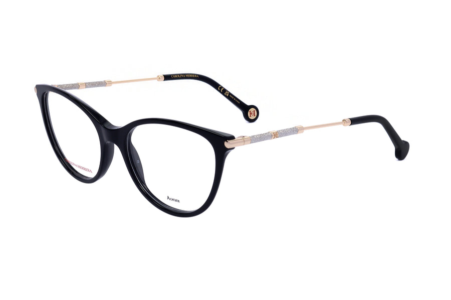 Preloved - Carolina Herrera Womens 53mm Black Eyeglasses Her0152-807-53 One Color