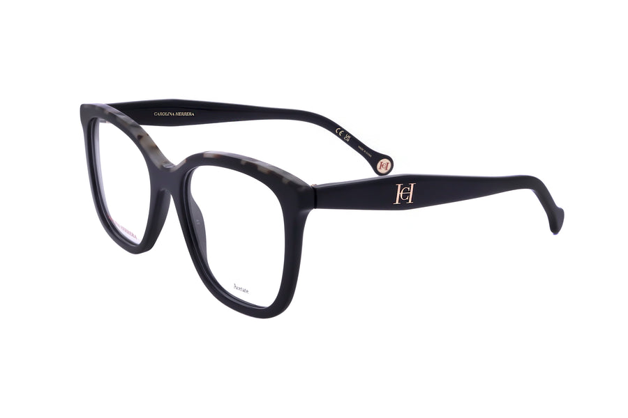 Preloved - Carolina Herrera Womens 52mm Black Havana Eyeglasses Her0146-Wr7-52 One Color