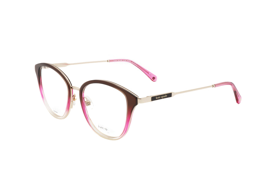 Preloved - Kate Spade Womens 52mm Brown Shaded Pink Eyeglasses Hallie-G-59i-52 One Color