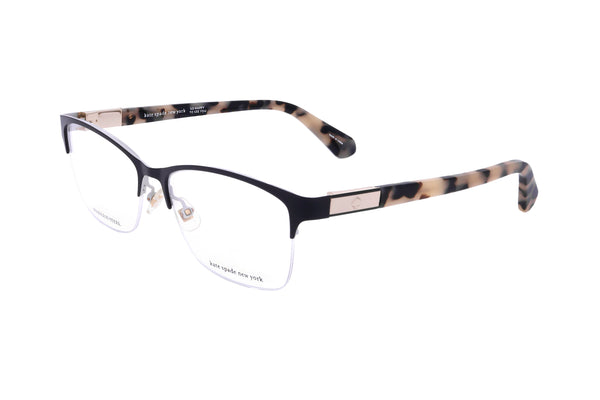 Preloved - Kate Spade Womens 55mm Black Havana Eyeglasses Glorianne-Wr7-55 One Color