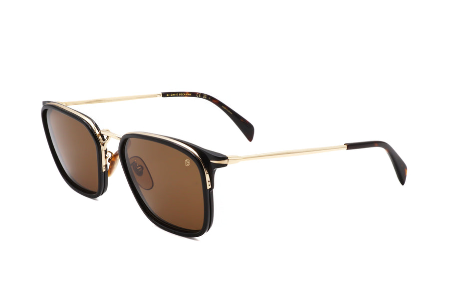 Preloved - David Beckham Mens 56mm Gold Black Sunglasses Db7065-F-S-Rhl-56 One Color