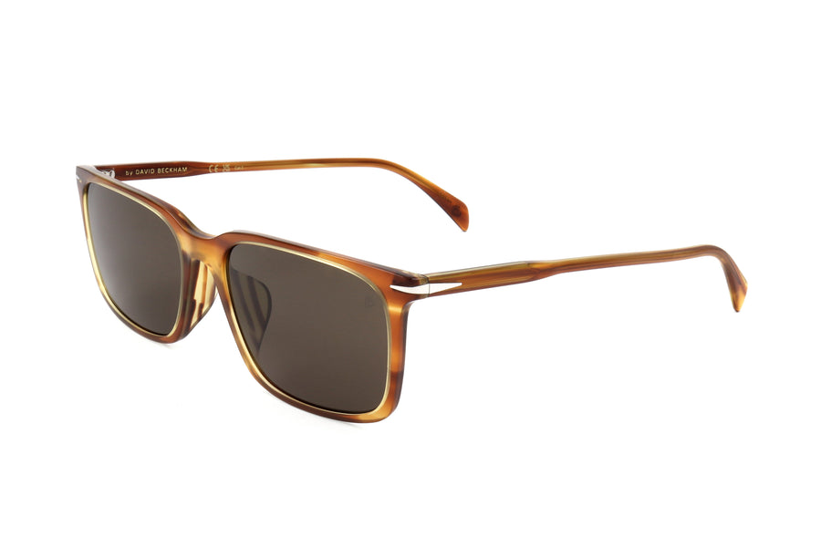 Preloved - David Beckham Mens 58mm Brown Horn Sunglasses Db1163-F-S-Ex4-58 One Color