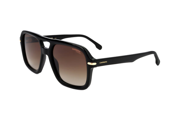 Preloved - Carrera Mens 55mm Black Sunglasses Carrera317-S-807-55 One Color