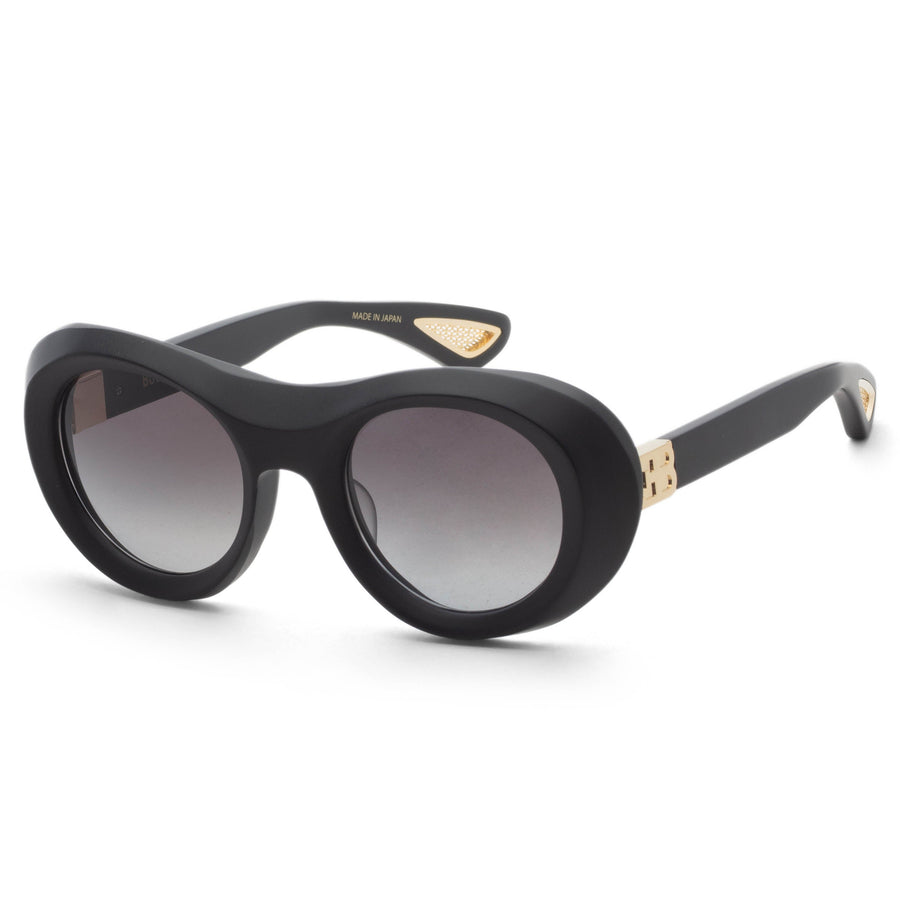 Preloved - Bugatti Unisex 49mm Matte Black White Gold Sunglasses 03-Mbk One Color