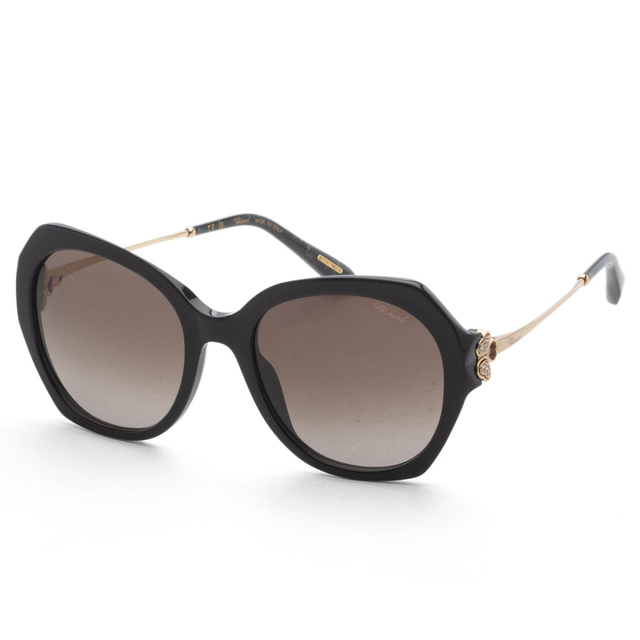 Preloved - Chopard Womens 54 Mm Shiny Black Sunglasses Sch354s54700k One Color