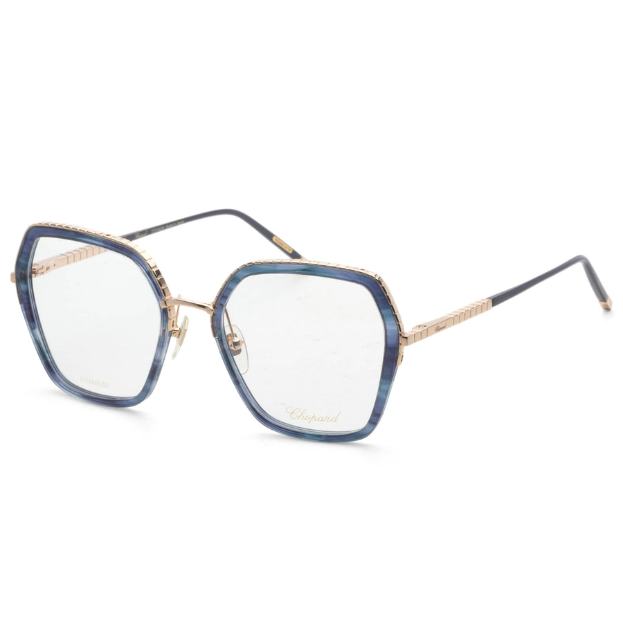 Preloved - Chopard Womens 53 Mm Rose Gold Blue Eyeglasses Vchg28m53300b One Color