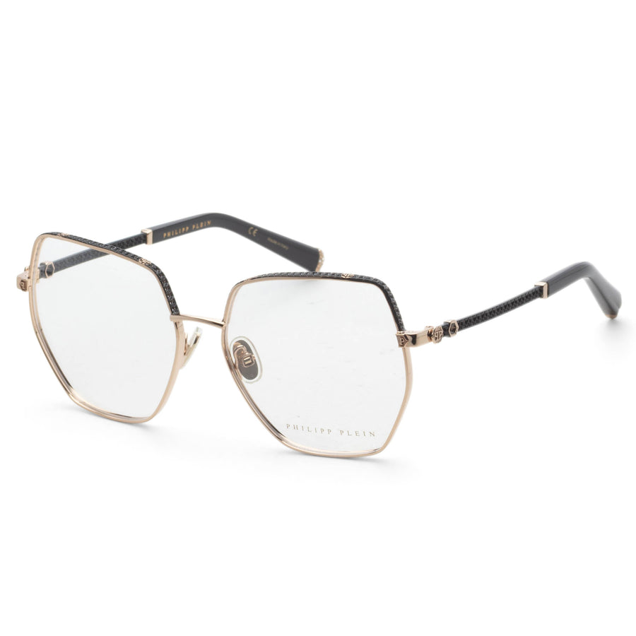 Preloved - Philipp Plein Womens 57mm Rose Gold Black Eyeglasses Vpp054s570301 One Color