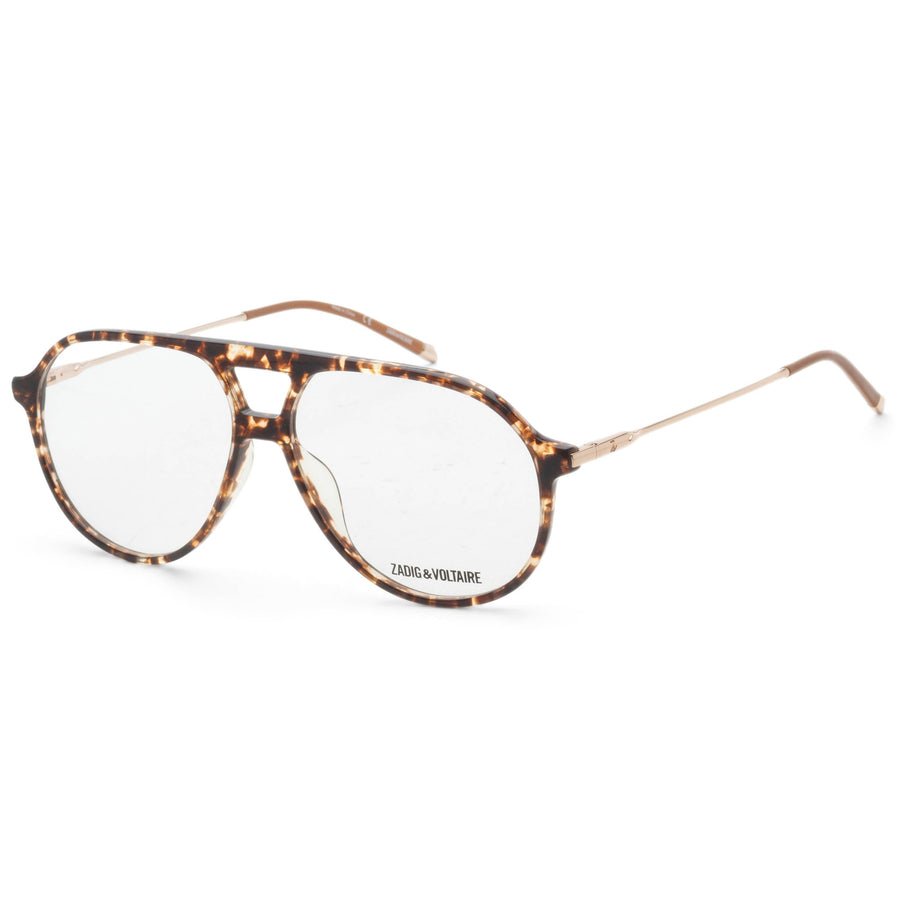 Preloved - Zadig & Voltaire Womens 57mm Brown Yellow Havana Eyeglasses Vzv329-570781 One Color