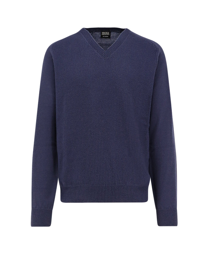 ZEGNA Sweaters Blue Cashmere