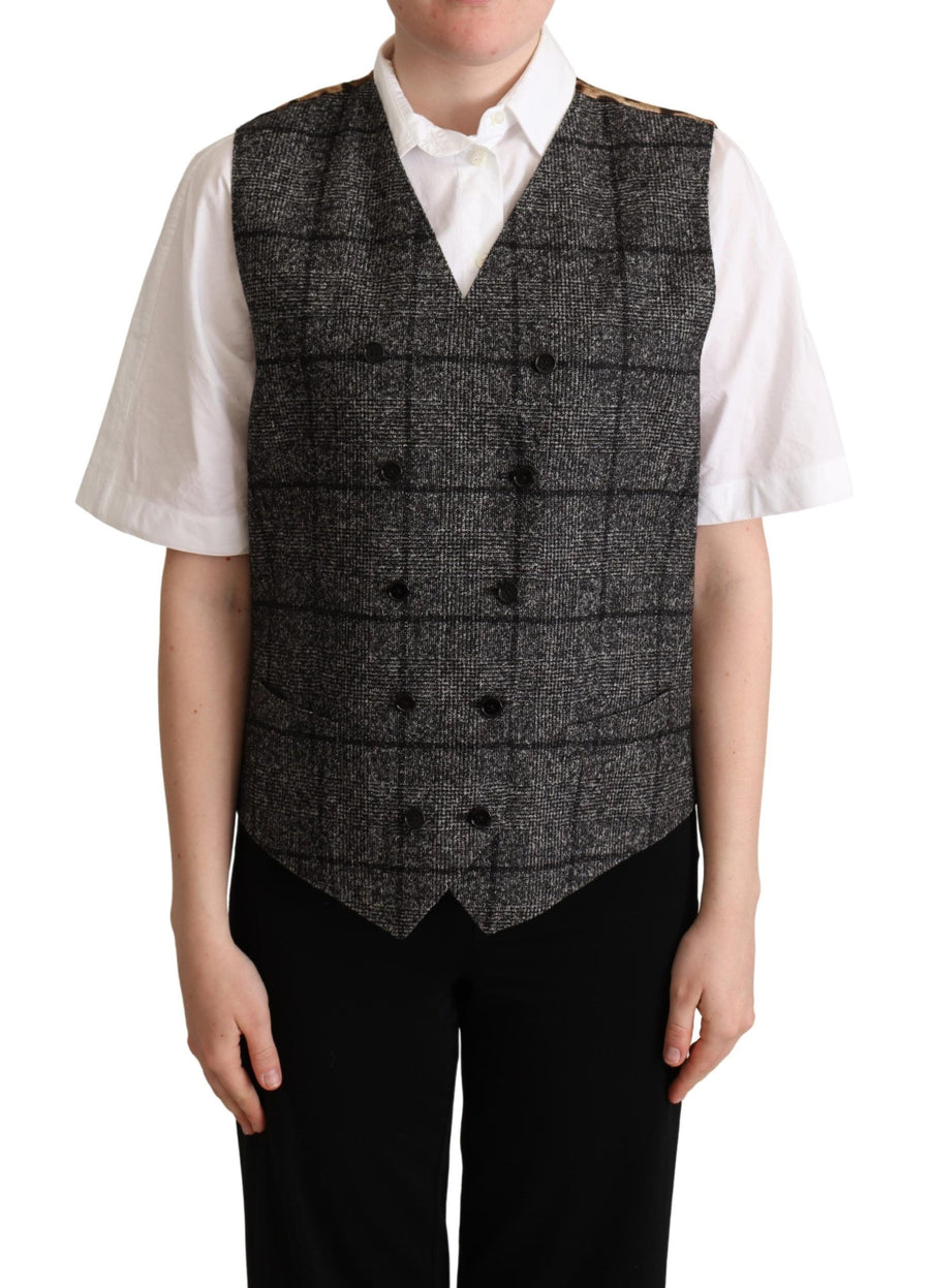 Dolce & Gabbana 39% Alpaca Wool vest in gray